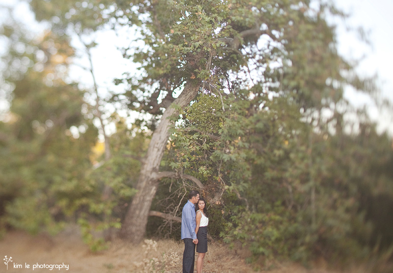 orange county wilderness park engagement by kim le photography
