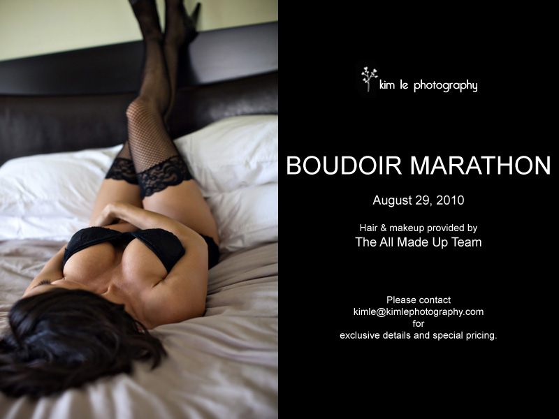 the boudoir marathon is back!