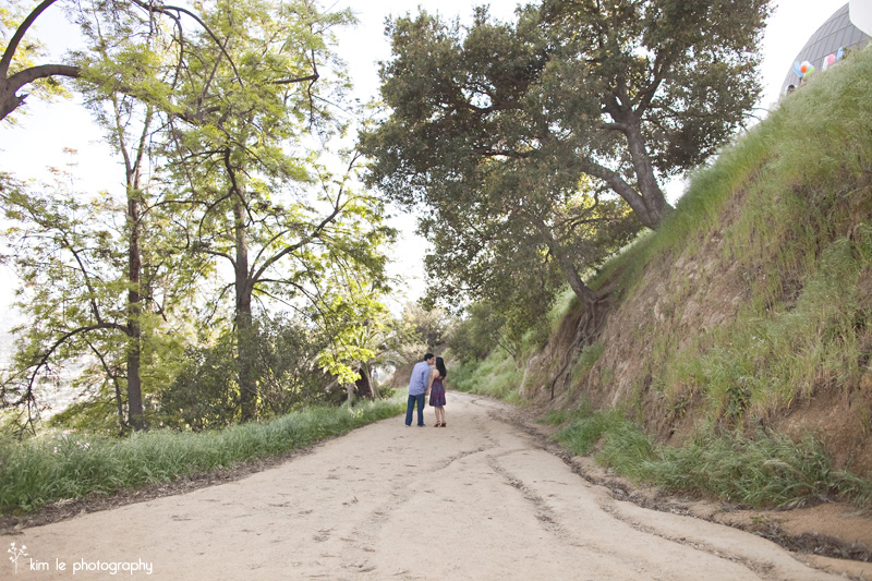 griffith park engagement  by kim le photography