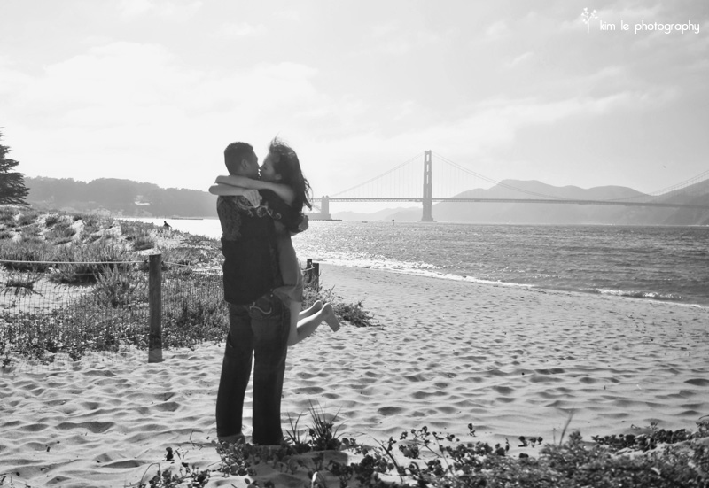 my & james engagement by kim le photography