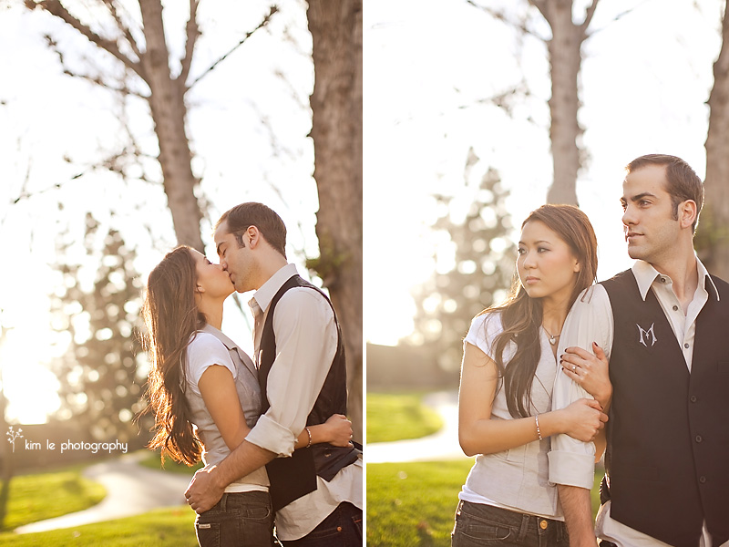 orange county engagement by kim le photography