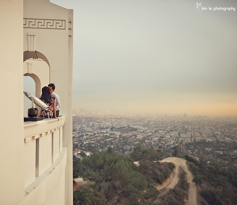 los angeles engagement by kim le photography