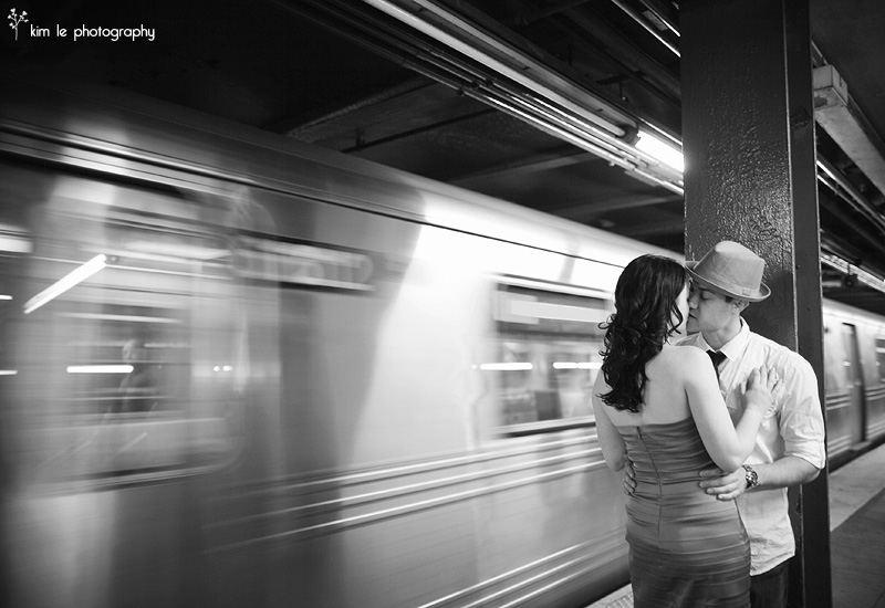 new york city engagement by kim le photography